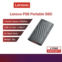 Lenovo 1To externe SSD 1000GB vitesse 550Mo/s