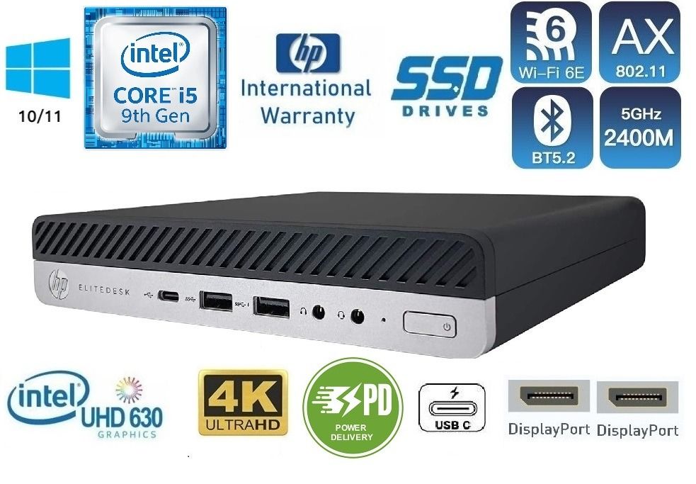 HP ELITEDESK 800 G5 i5 (9th) 8G 256G