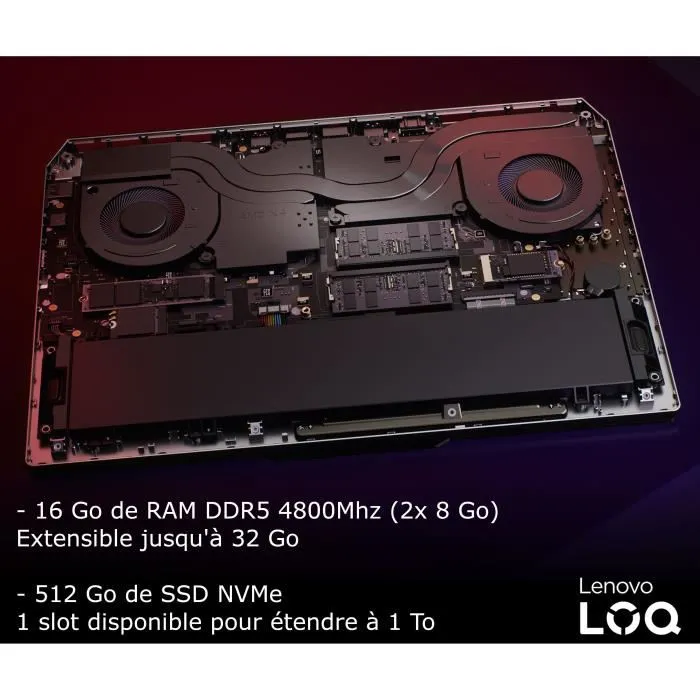 LENOVO LOQ 15ARP9 AMD R7 7435HS 16Go 1To RTX4060