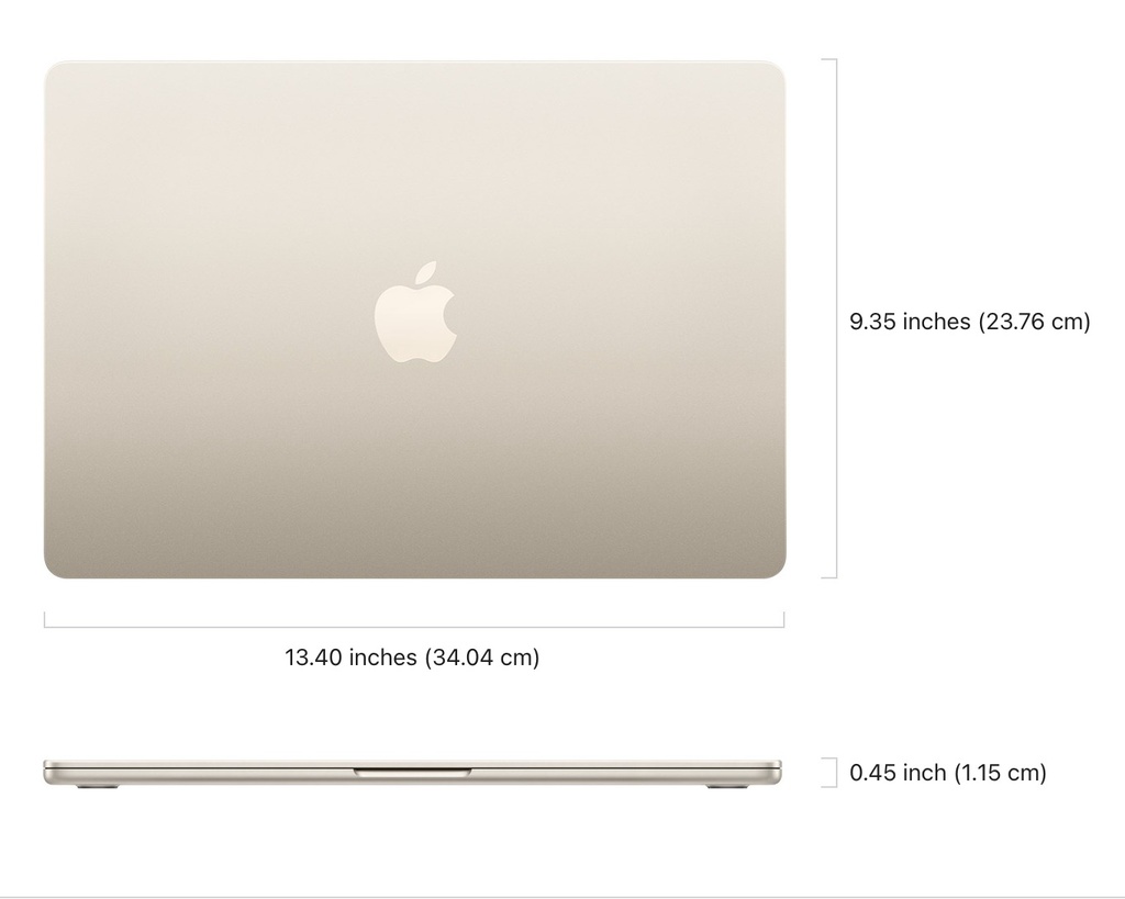 MacBook Air 13.6 M2-2022 16Go 1To (Starlight)
