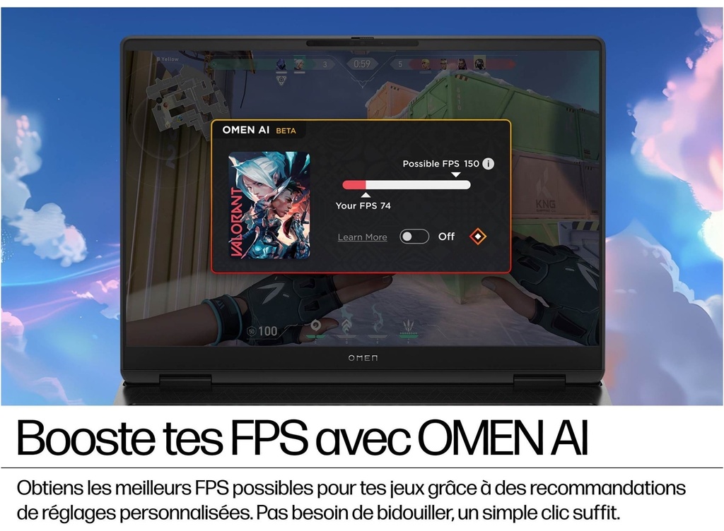 PC Portable Gaming OMEN 16-am0055nf RTX™ 32Go 5070