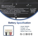 BM04XL HSTNN-DB8L L02478-855 batterie pour HP EliteBook x360 1030 G3 L02031-2C1 4WW20PA 4SU65UT 45X96UT HSTNN-UB7L L02031-241 541