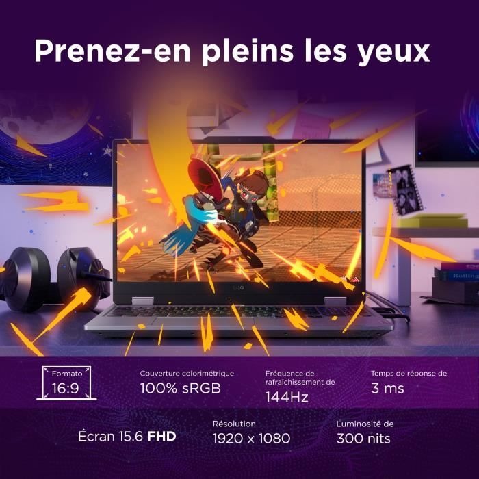LENOVO LOQ 15IRX10 (i5-13450HX) RTX 5060 24 Go