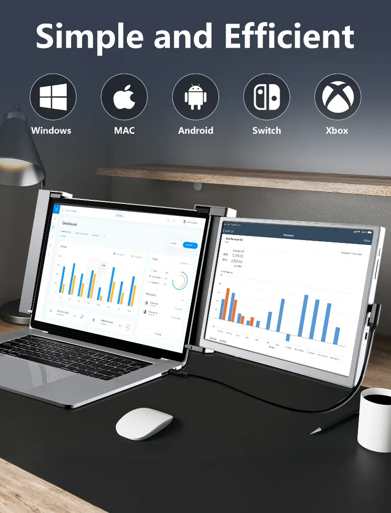 S14 PORTABLE DUAL SCREEN MONITOR