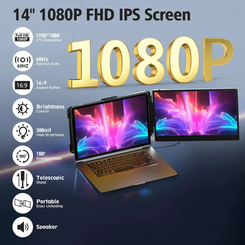 S14 PORTABLE DUAL SCREEN MONITOR