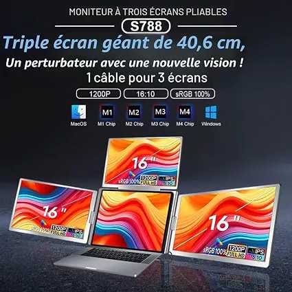 S788 PORTABLE MONITOR QUAD