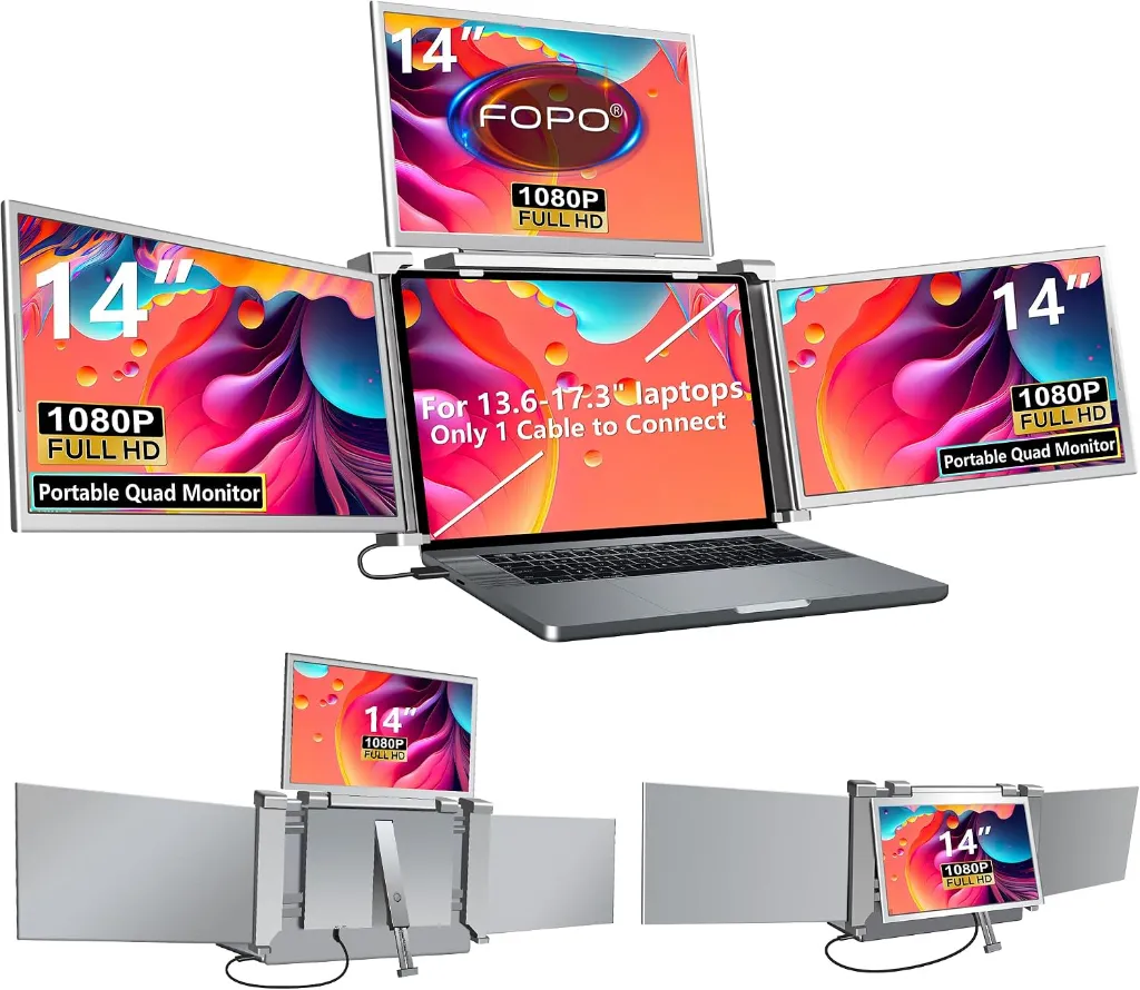 S888 PORTABLE TRIPLE MONITOR 14