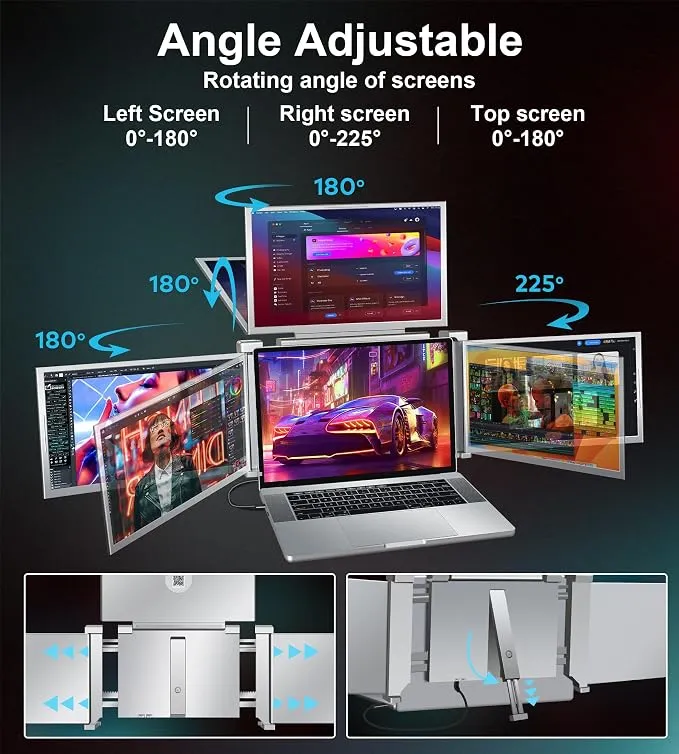 S888 PORTABLE TRIPLE MONITOR 14