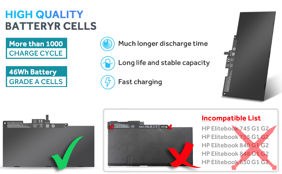 HP CS03XL EliteBook 840 850 G3,G4