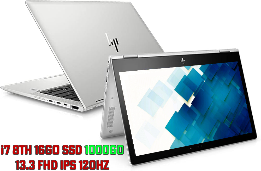 HP EliteBook X360 13.3 1030 G4 (i7 8th) 16Go 1To