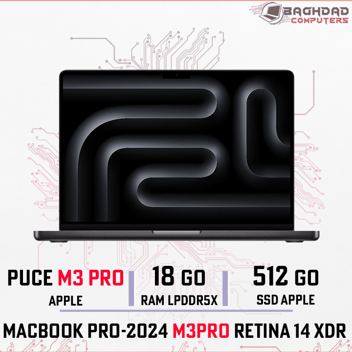 Macbook Pro 14 2024 (M3 Pro) 18Go 512Go