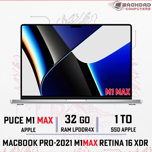 MacBook Pro 16.2" M1 MAX 2021 32Go 1To 