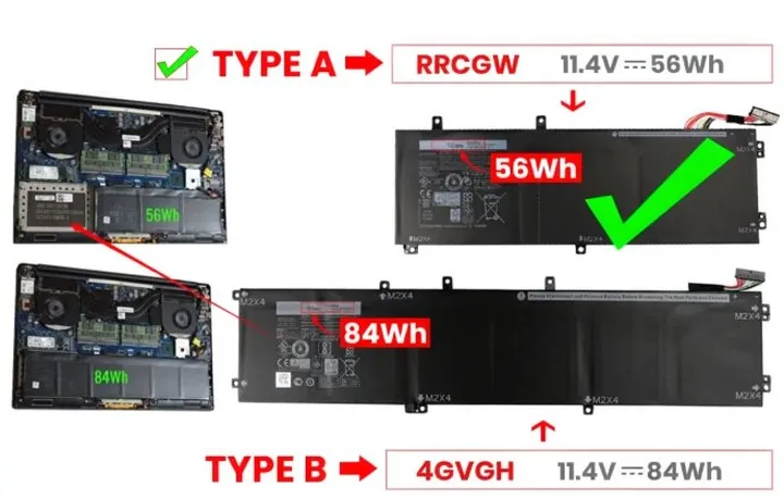 Batterie RRCGW XPS 15 9550 Precision 5510