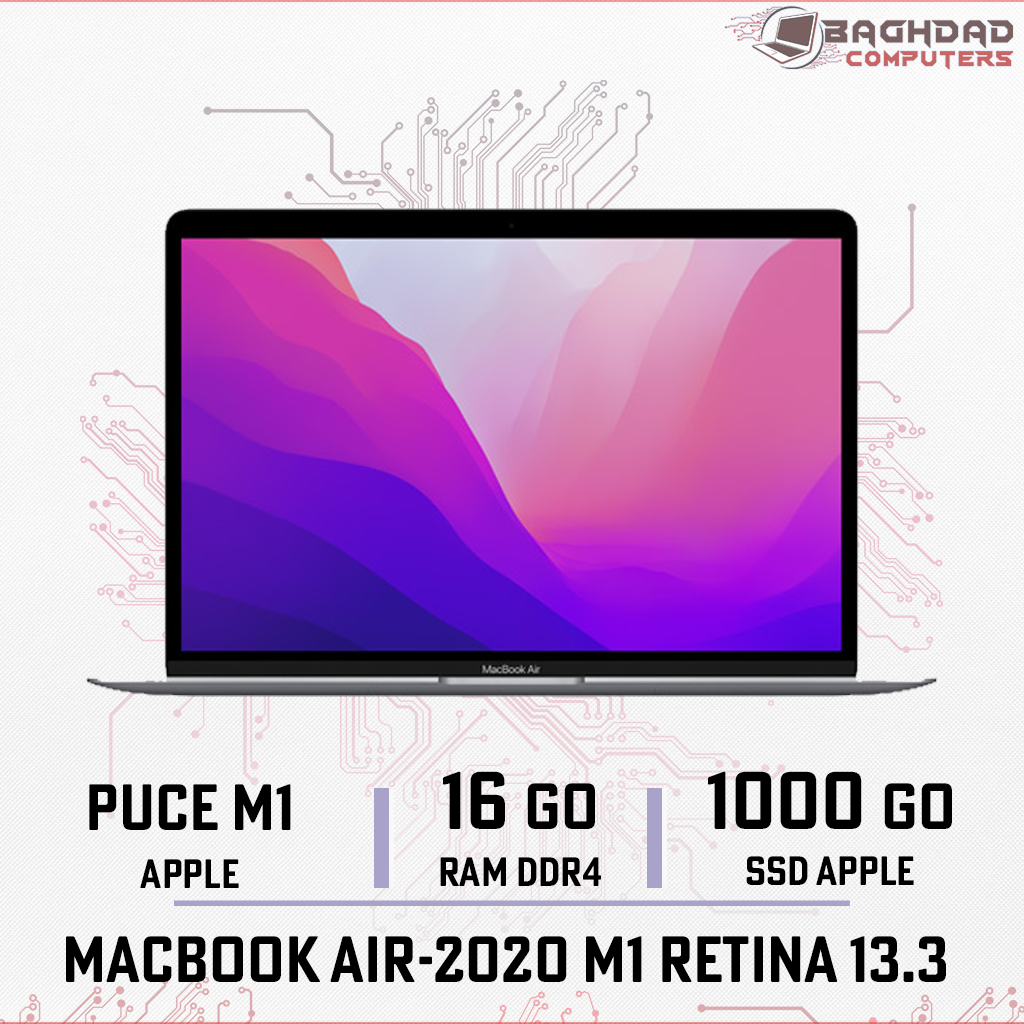 MACBOOK AIR 13-2020 M1 16Go 1To