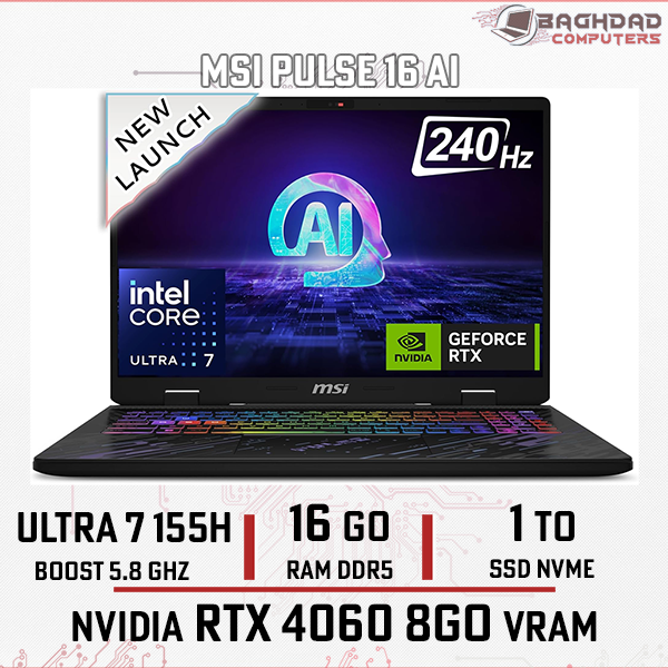MSI PULSE 16 AI C1VFKG Ultra 7 1To 32Go RTX4060