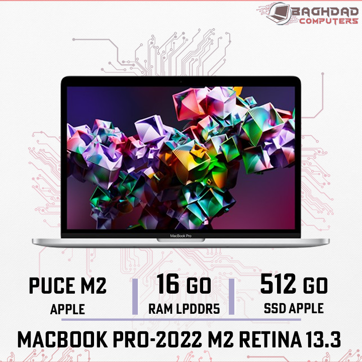MacBook Pro 13 M2-2022 16Go 512Go