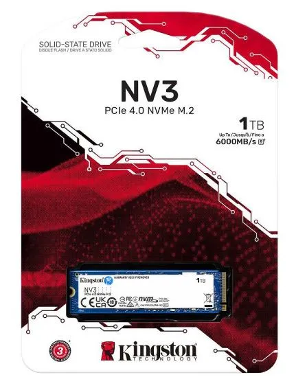 SSD 1To Kingston NV3 M.2 Gen4 2025