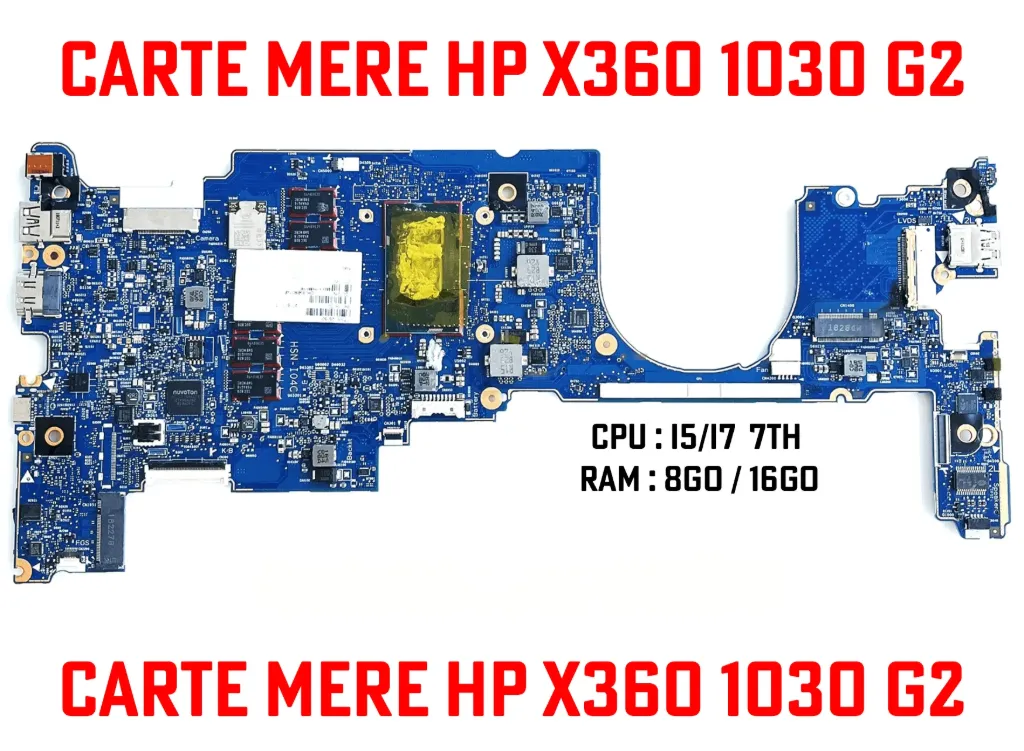 Carte mere HP X360 1030 G2 (i5-7300U, 8 Go)
