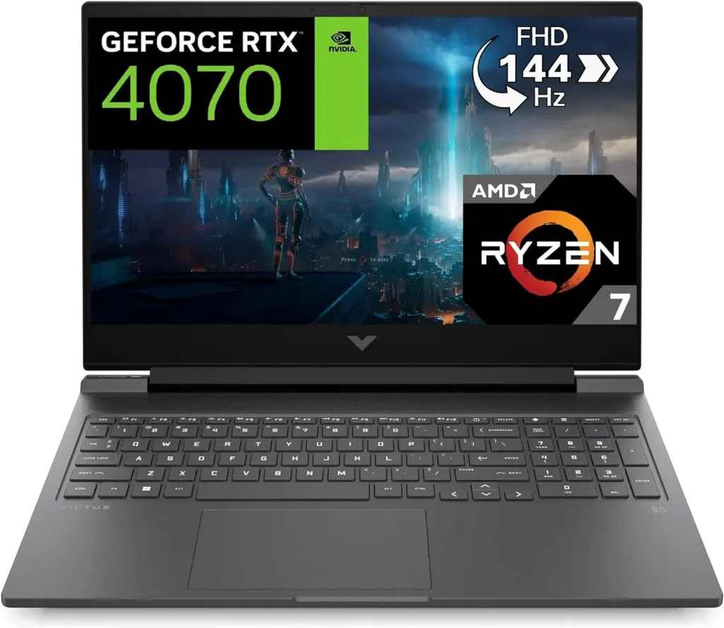 HP VICTUS 16-S0019NF AMD RYZ 7 RTX 4070 16Go DDR5 512Go 