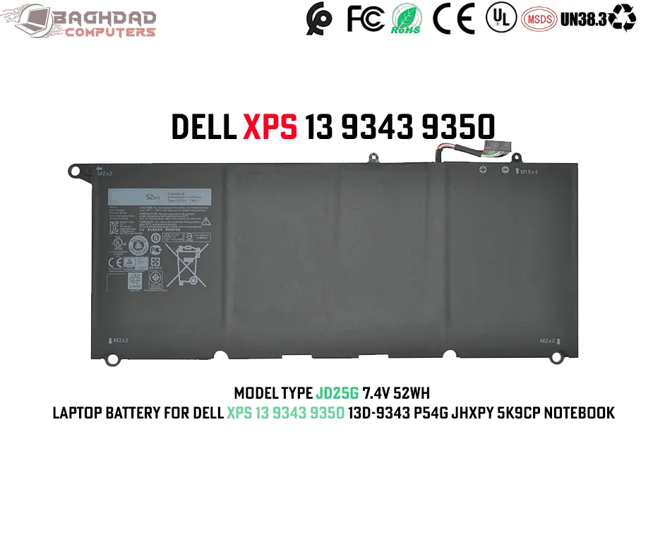 Batterie JD25G Dell XPS 13 9343 9350