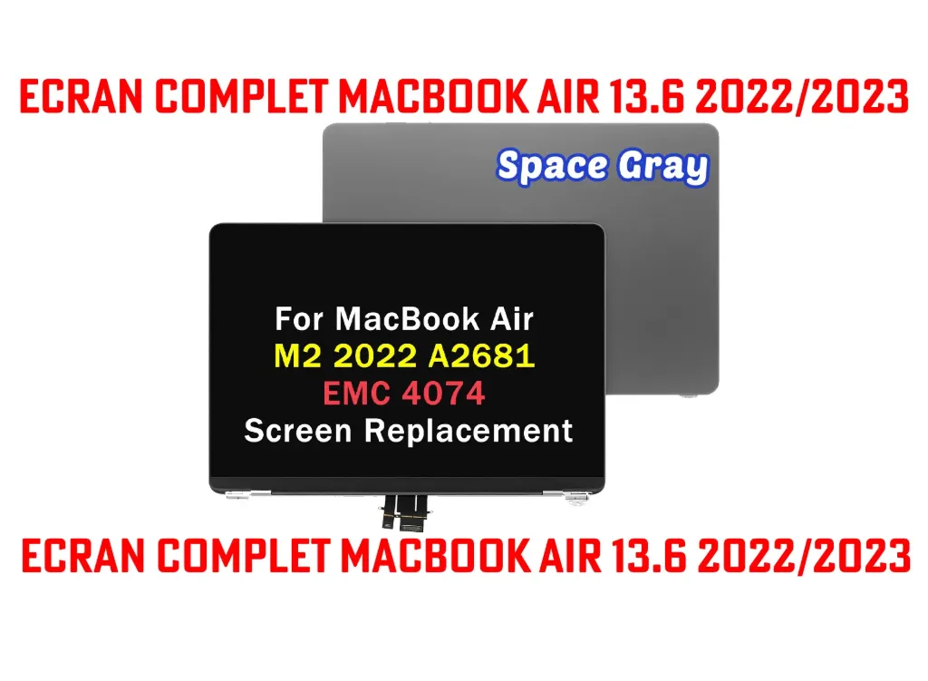 LCD pour Macbook AIR 13.6 Model A2681 M2 M3 M4 2022 2023 2024