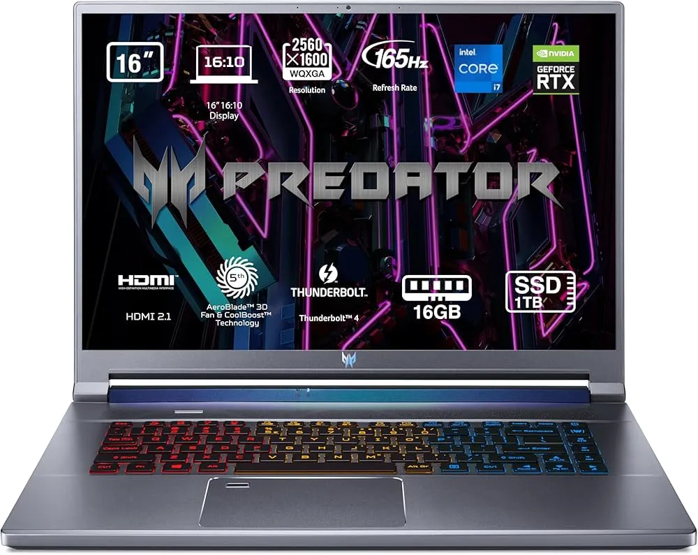 ACER PREDATOR TRITON 500SE PT516 (i7-11800H)165HZ RTX 4070 16Go 1To+512Go 