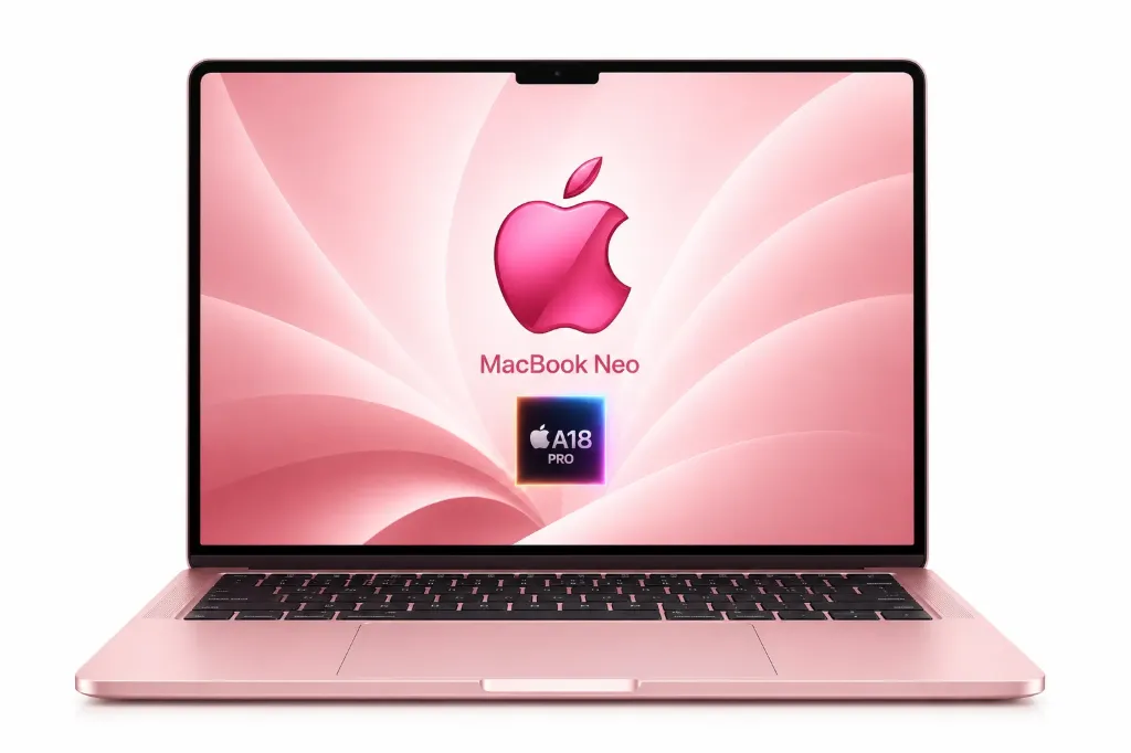 MACBOOK NEO 13 (PUCE A18 PRO) 8Go 256Go ROSE (BLUSH)
