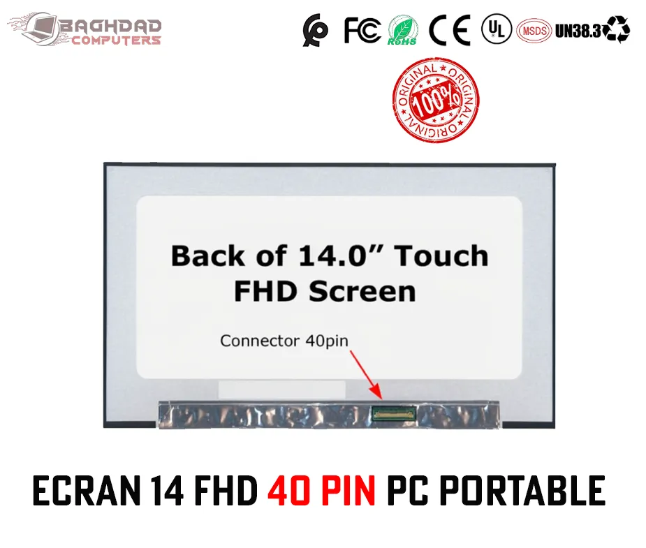 ECRAN 14 FHD 40PIN TACTILE HP840 G7 G8 DELL 5440 5450