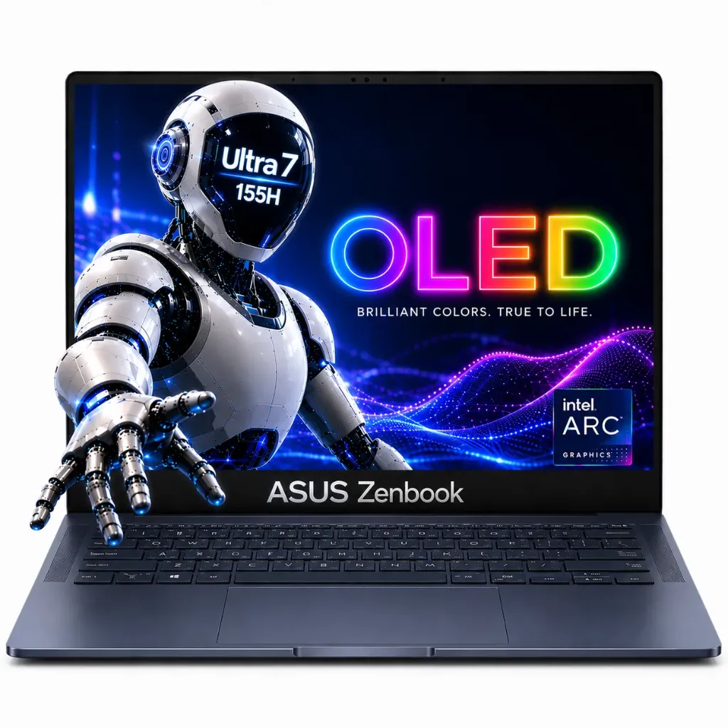 ASUS ZENBOOK 14 UX3405MA ULTRA 7 155H INTEL ARC 16GO DDR5X 1TO 3K OLED 120HZ 