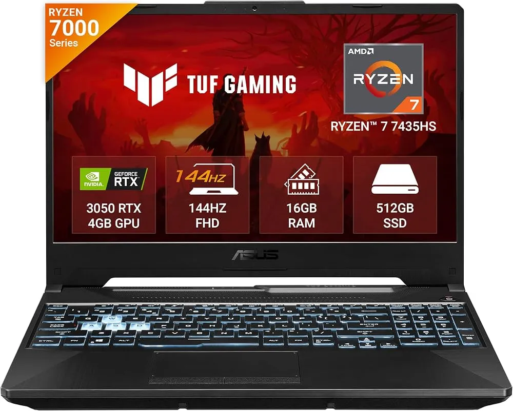 ASUS TUF A15 FA506NCR  AMD RYZ 7 7435HS RTX 3050 16Go 512Go 144Hz