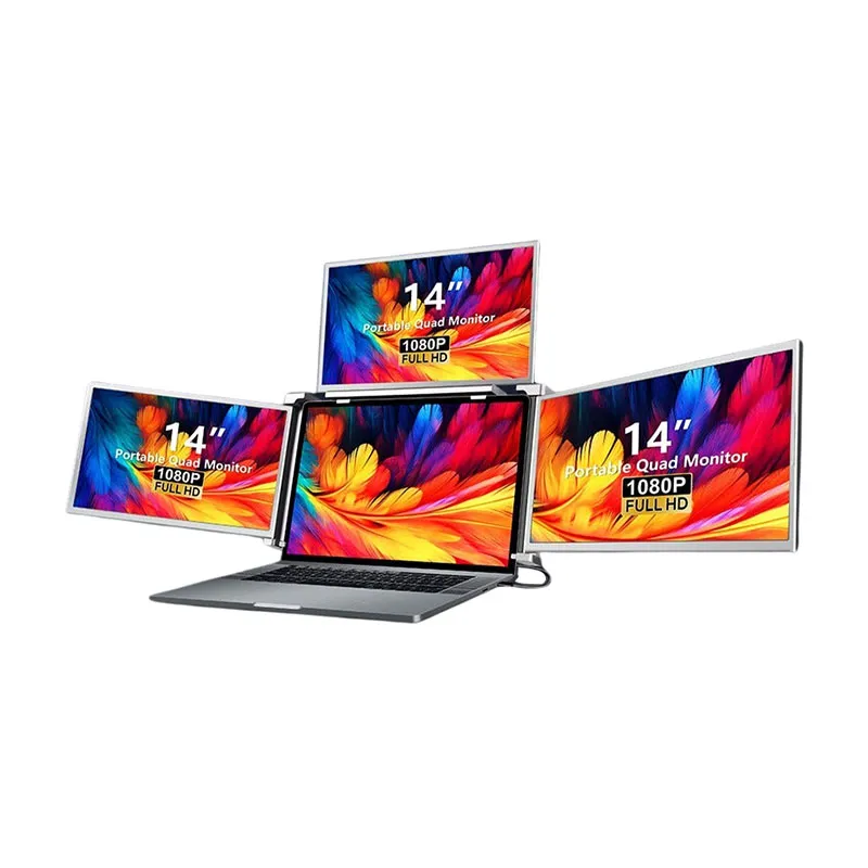 S888 PORTABLE QUAD MONITOR 14" EXTENCEUR D'ECRAN POUR ORDINATEUR PORTABLE  