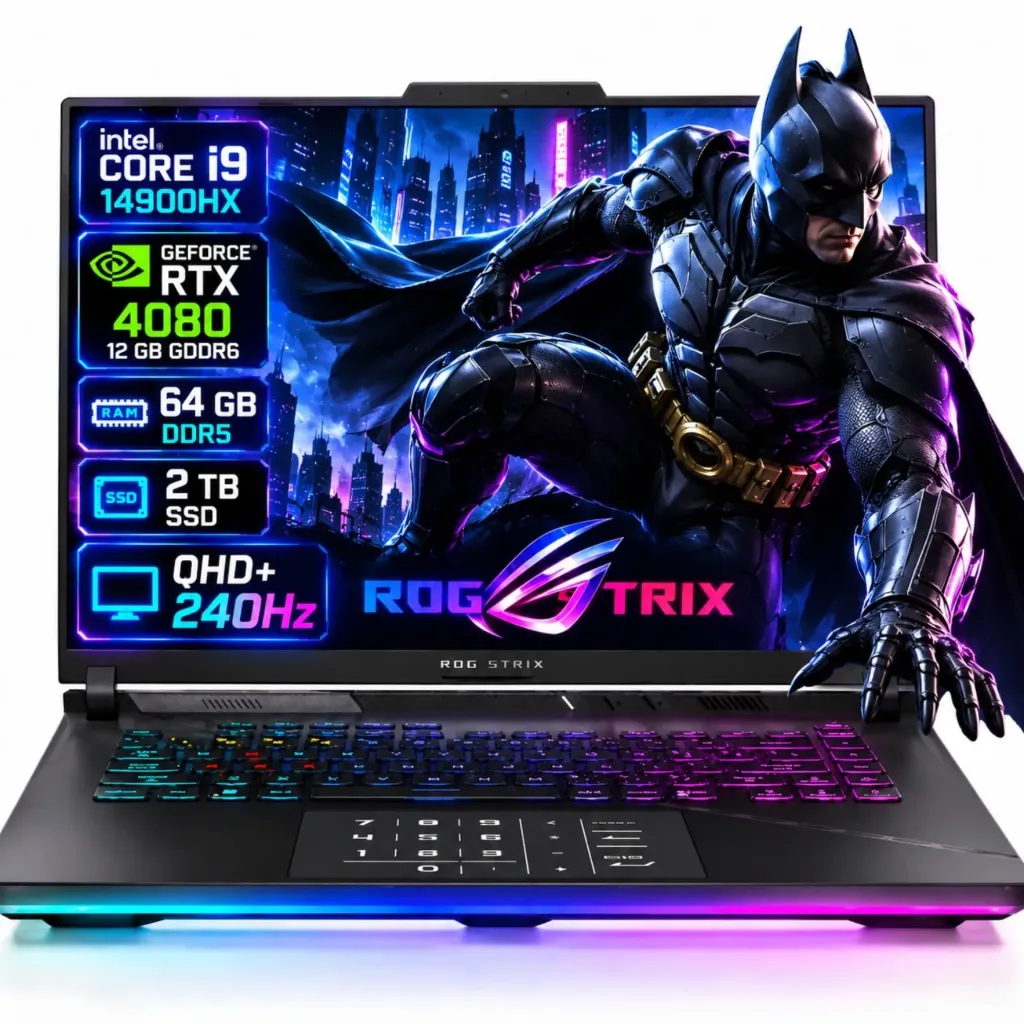 ASUS ROG STRIX SCAR 16 G634JZR (i9-14900HX) 32CPU RTX 4080 12VRAM 64Go DDR5 2To  