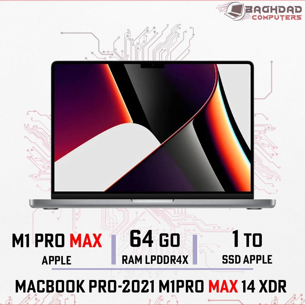 MacBook Pro 14" 2021 M1 MAX (64Go,1To)