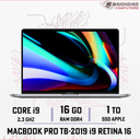 MACBOOK PRO 16" 2019 i9