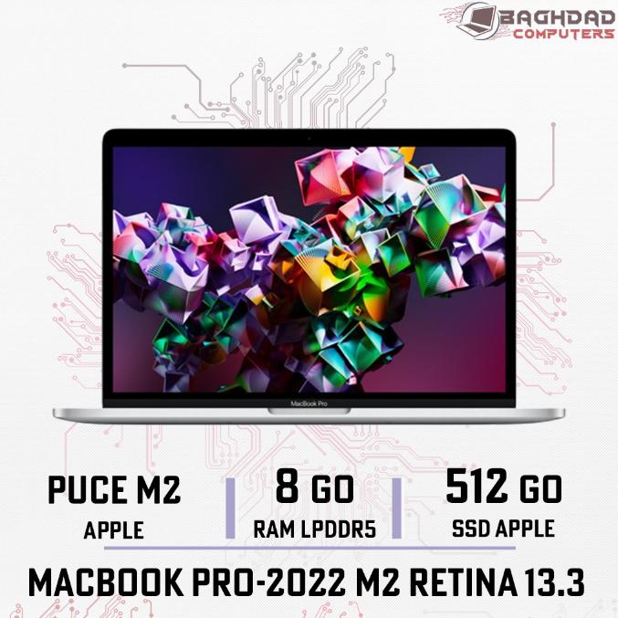 MacBook Pro 13 M2-2022 8Go 512Go