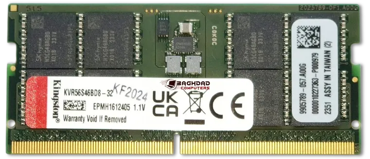 Kingston KVR56SD6BD8-32 RAM DDR5 32Go 5600MHz