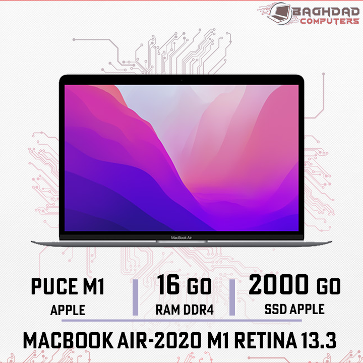 MACBOOK AIR 13-2020 M1 (16Go/2000Go)