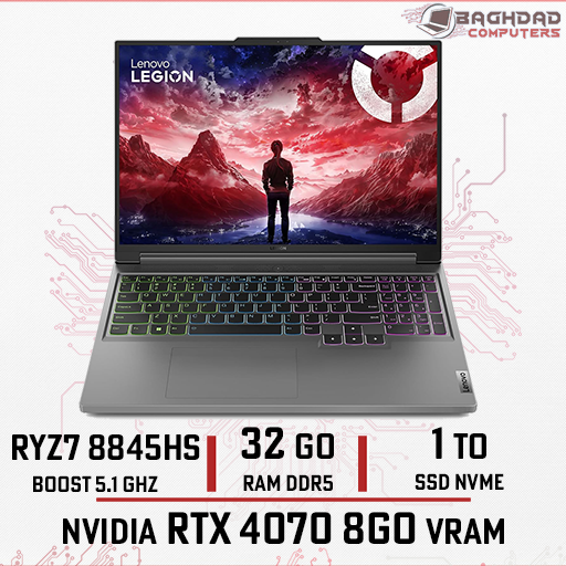 Lenovo Legion Slim 5 16AHP9 (AMD Ryz 7) 8845HS 32Go 1T RTX 4070