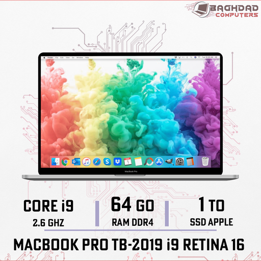 [MBPi9641T2019] MacBook Pro 16" (i9 64Go 8Vram)