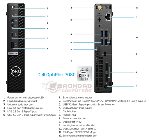 DELL OptiPlex 7080 i7 (10th) 16Go