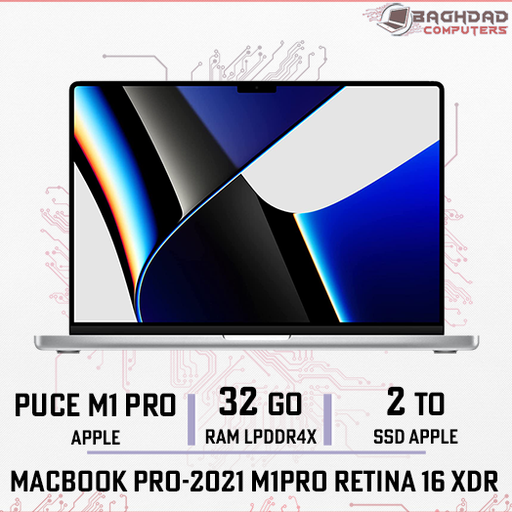 MacBook Pro 16.2 2021 M1 PRO (32Go,2To)