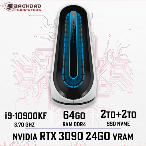 [AAR11RTX3090Ti] Alienware Aurora R11 i9k 64Go 4To RTX3090 24Go!