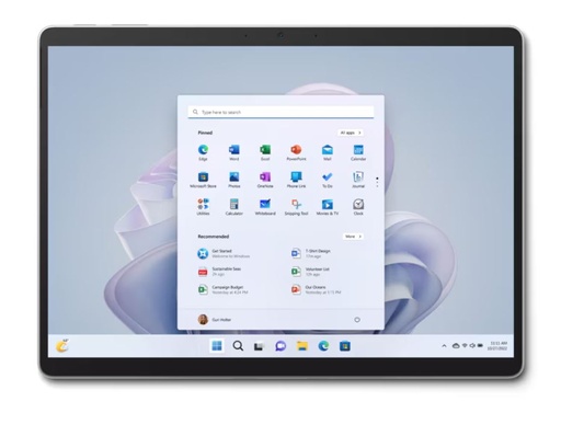 Surface Pro 9 (i7-12th) 16Go 256Go Platinum