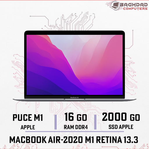 MACBOOK AIR 13-2020 M1 16Go 2To