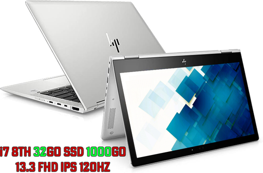 HP EliteBook X360 1030 G3 (i7-8th) 32Go 1To