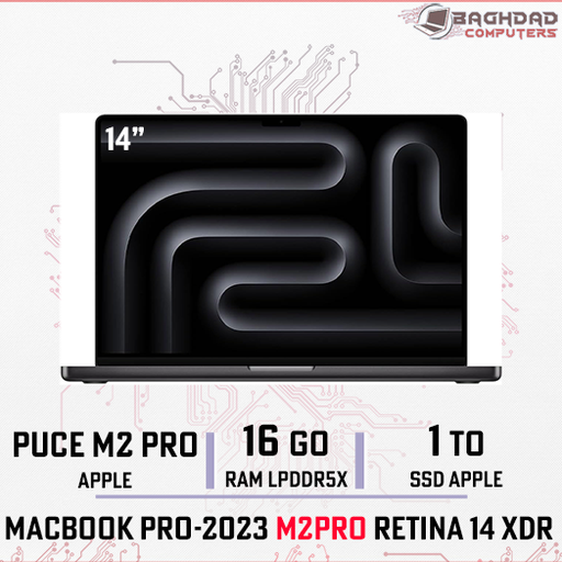 Macbook Pro 14 XDR 2023 (M2 Pro) 16G 1To Gris
